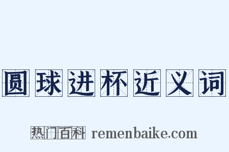 圆球进杯近义词是什么意思的图片